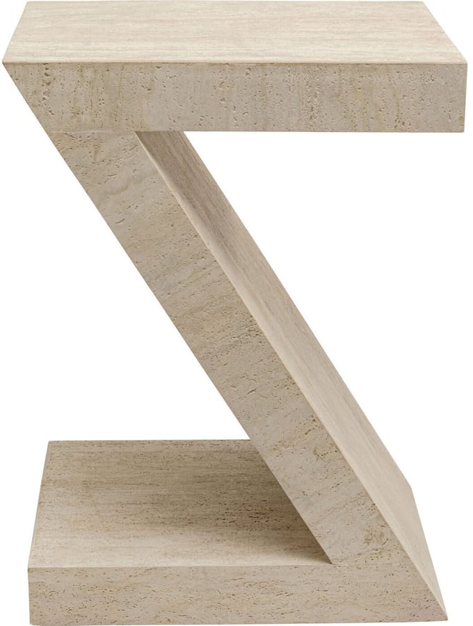 Bijzettafel Travertino Z Kare Design