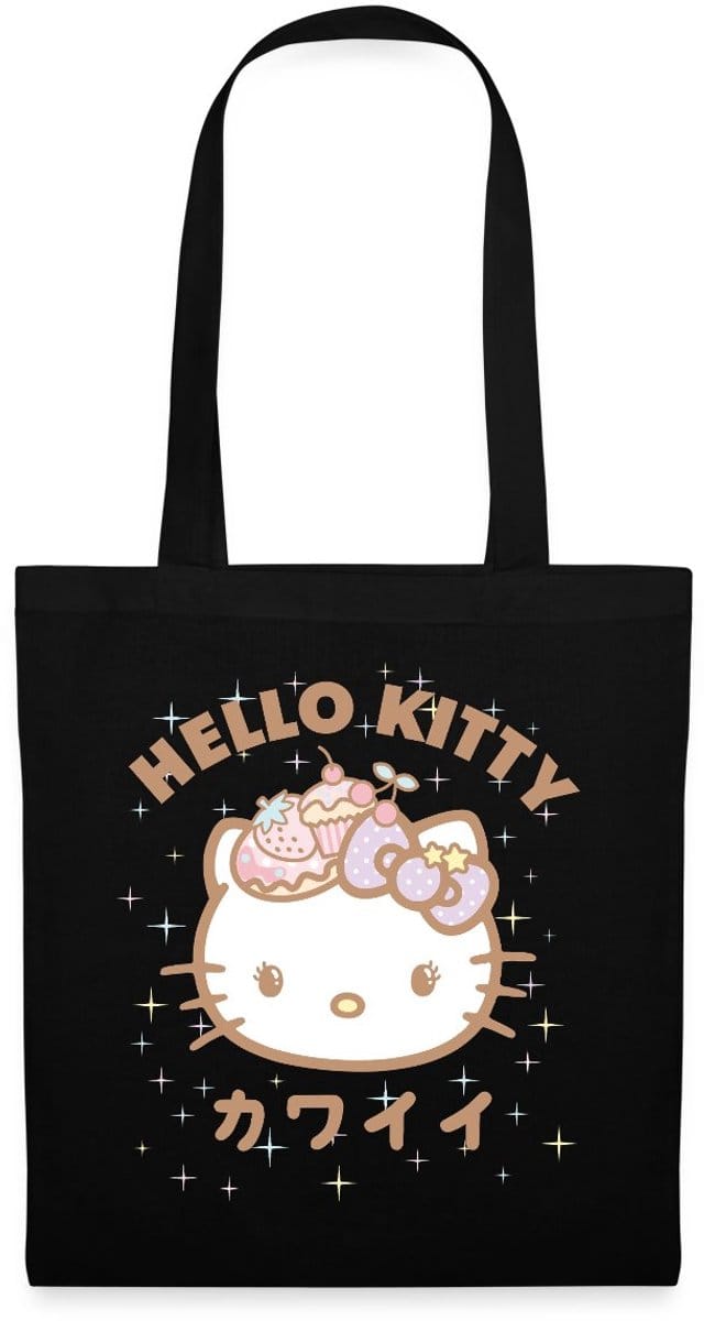 Hello Kitty Kawaii Stijlen Met Sterren Tas Van Stof Schoudertas