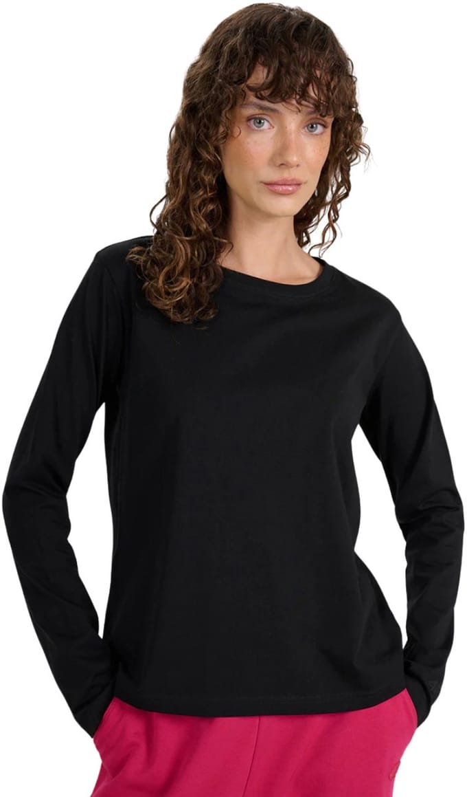 4F T-shirt Dames longsleeve Zwart - Maat M