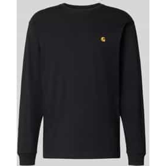 shirt met lange mouwen met labelstitching