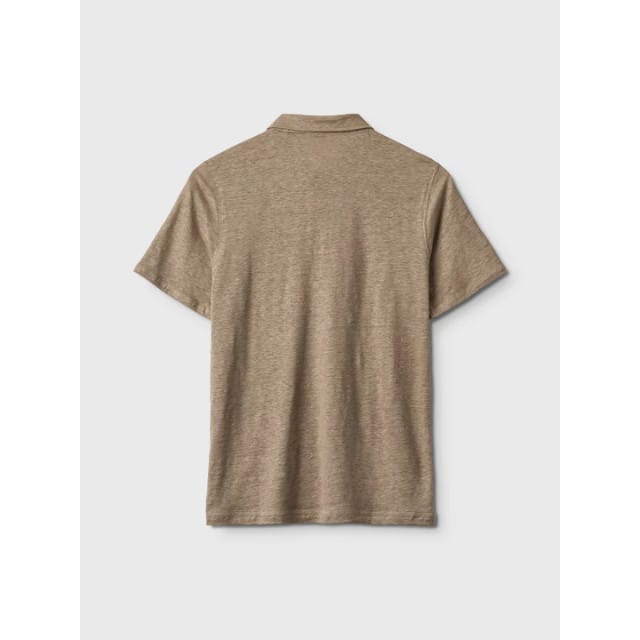 Gabba Duke linen polo ss 10806 coriander