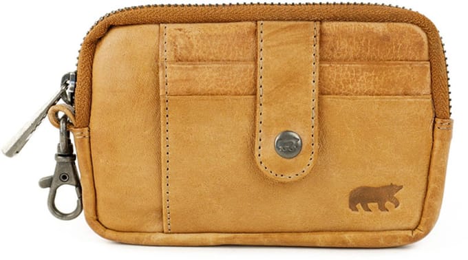 Bear Design Maise Leren Sleuteletui / Ritsportemonnee - Taupe