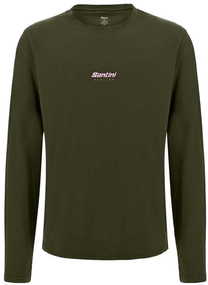 Santini T-shirt Met Lange Mouwen Groen S