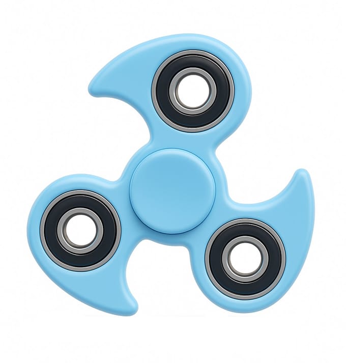 Fun Trading - Fidget Spinner Ninja - Blauw - 76 gram