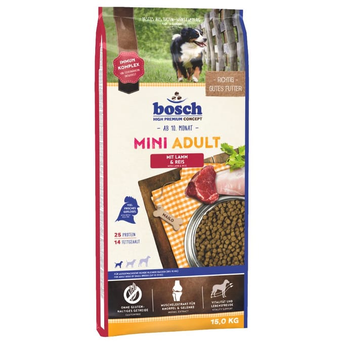 2x15kg bosch Mini Adult Lam & Rijst Hondenvoer
