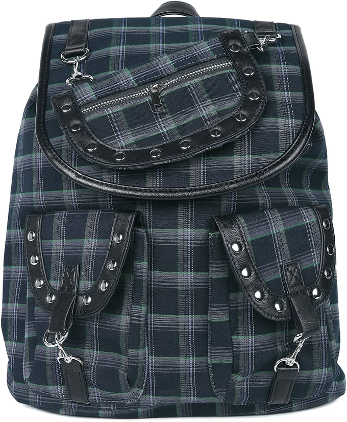 Banned - Gothic Rugtas - Yami - voor Vrouwen - grijs