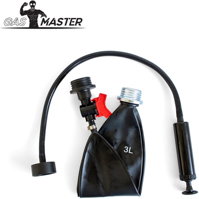 GASMASTER Rebreathing Bag XXL – 3L Rubber met RD40 Schroefdraad