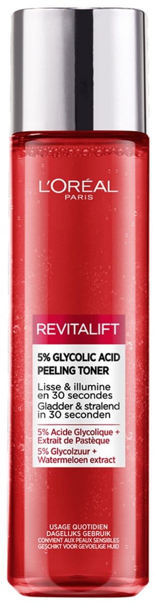 L'Oréal Paris Revitalift - 5% Glycolzuur Peeling Toner - Watermeloen extract - 180ml