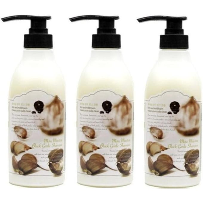 3W CLINIC More Moisture Black Garlic Shampoo 500ml #500ml x 2pcs