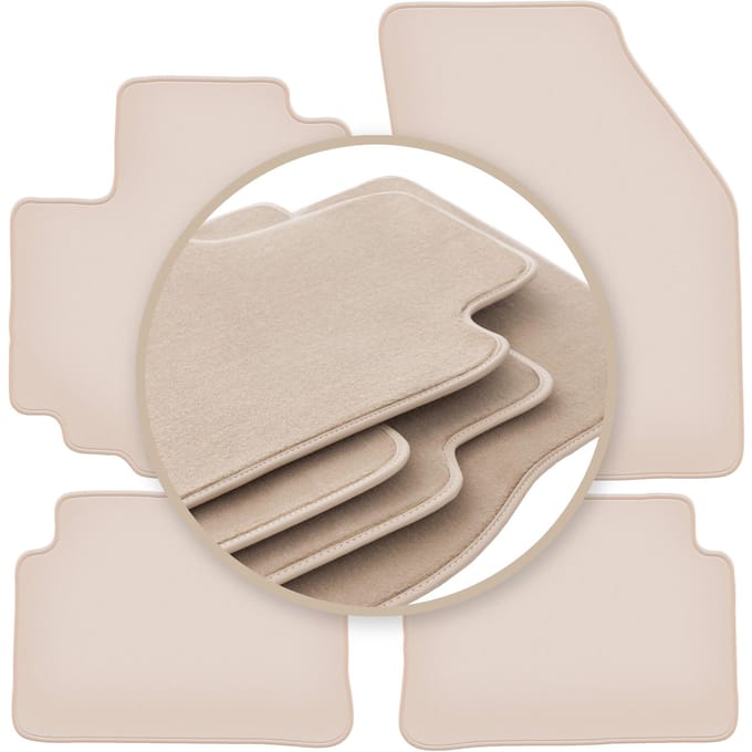 PREMIUM beige matten voor: Nissan Pixo hatchback 2008-2013