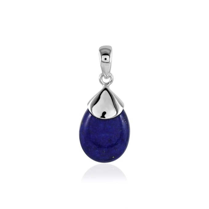 SilverGems Zilveren hanger met Lapis Lazuli edelsteen