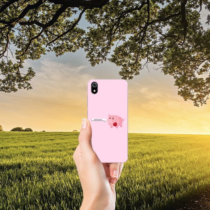 Xiaomi Redmi 7A Telefoonhoesje met Naam Pig Mud