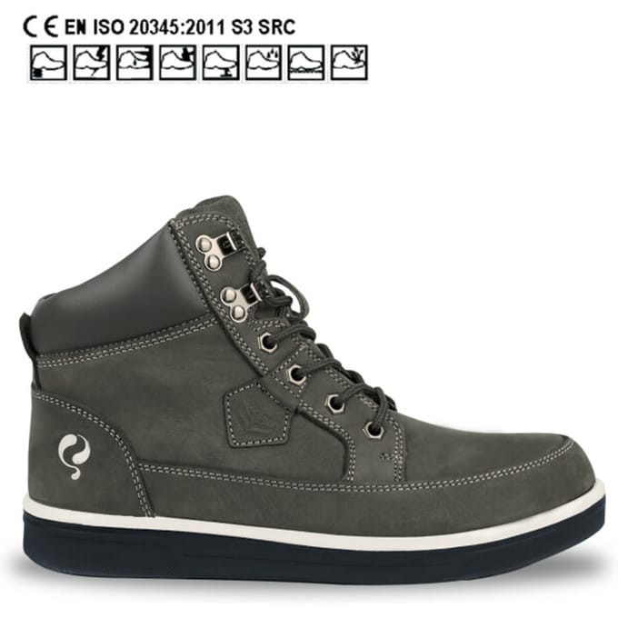 Quick werkschoen S3 grijs, hoog model Flame 47