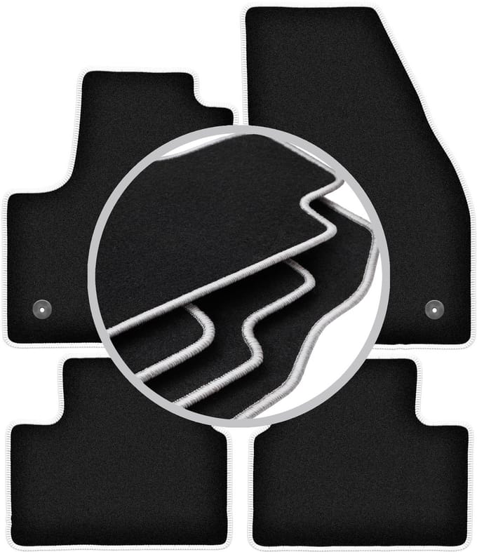 CARLUX-SILVER automatten voor: Opel Meriva B minivan (2010-2017)