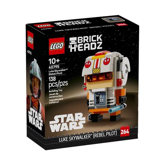 LEGO Star Wars BrickHeadz 40795 - Luke Skywalker (Rebel Pilot)