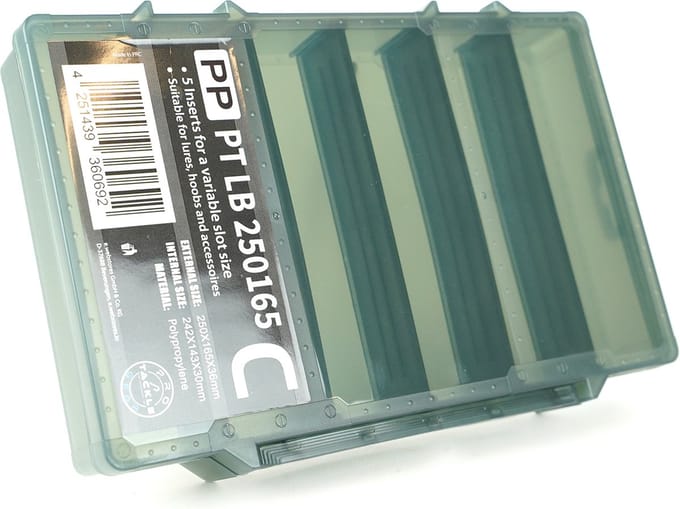 Eurocatch - Pro Tackle - LureBox 25G - Tacklebox - Viskoffer -Vertikaal Indeelbaar - Accessoire Box - Grey - Sorteerdoos