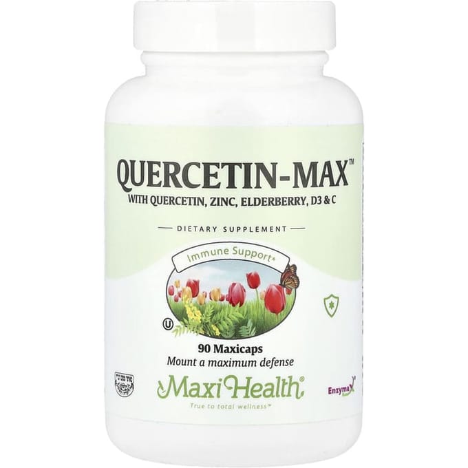 Maxi Health, Quercetin-Max™, MaxiCaps 90 comprimés