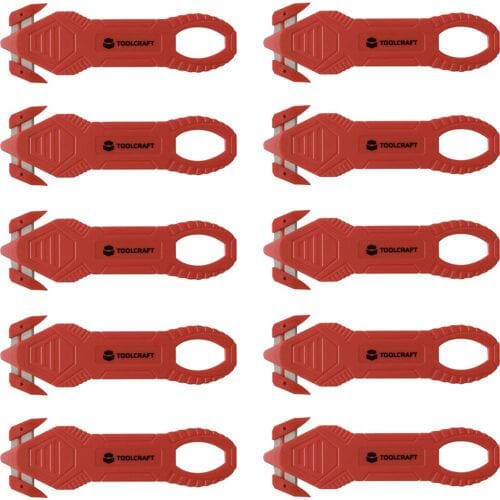 TOOLCRAFT TO-10284090 Veiligheidskartonmes 10 stuk(s)