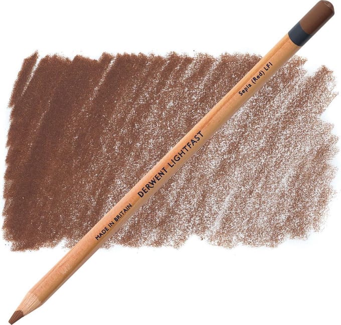 Derwent Lightfast Potlood - Sepia (Red) LF1