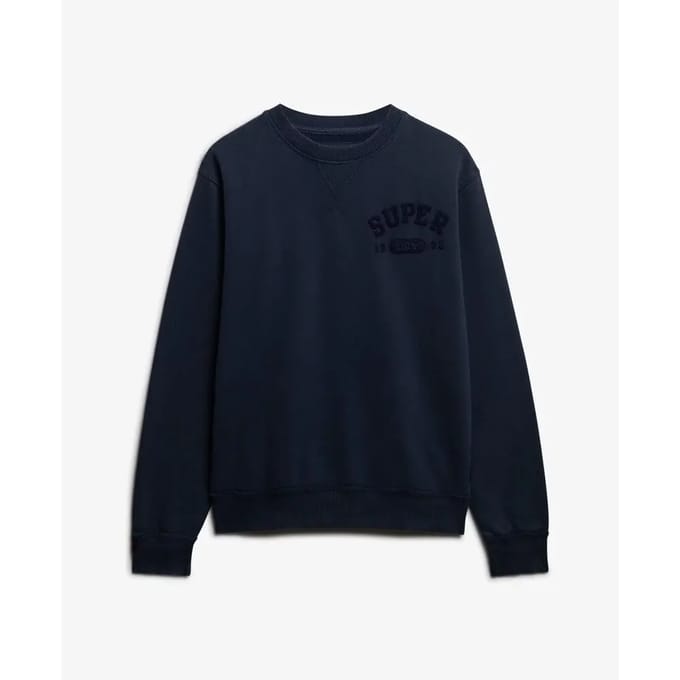 Superdry Vintage Athletic Tonal Crew Sweatshirt Blauw Grootte: M