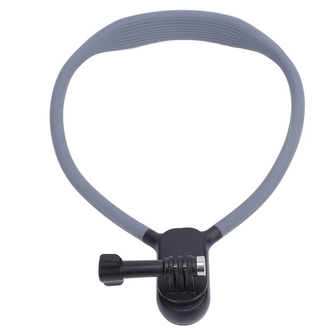 Nekhouder Mount voor Actiecamera Flexibele Siliconen Nekophanging met Riem voor Hardlopen gray