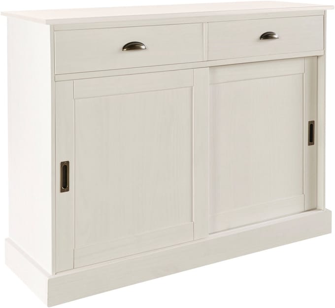 Harry-Dressoir - 2-deuren 2-laden - Wit Lak