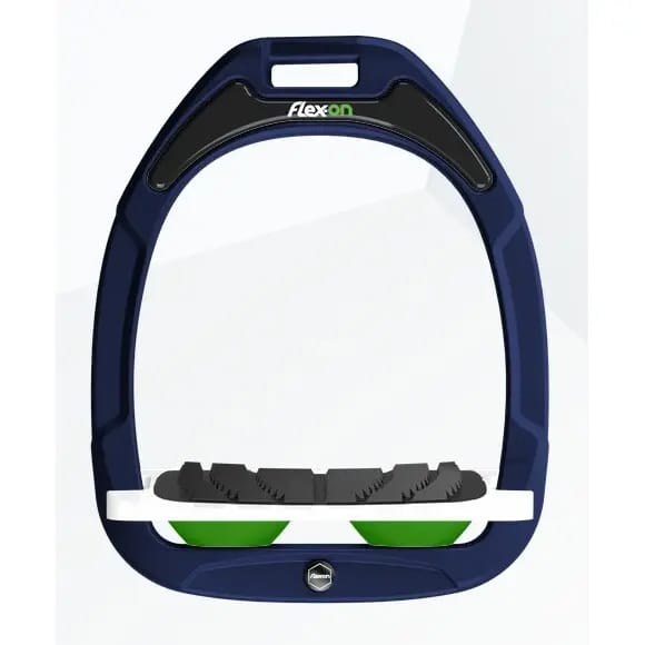 Geïnclineerde stijgbeugels Grip Marine/Wit/Groen Flex-On Green Composite