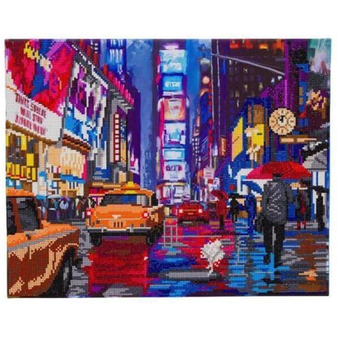 Diamond Painting Times Square canvas Crystal Art Kit 40x50cm Mozaïek