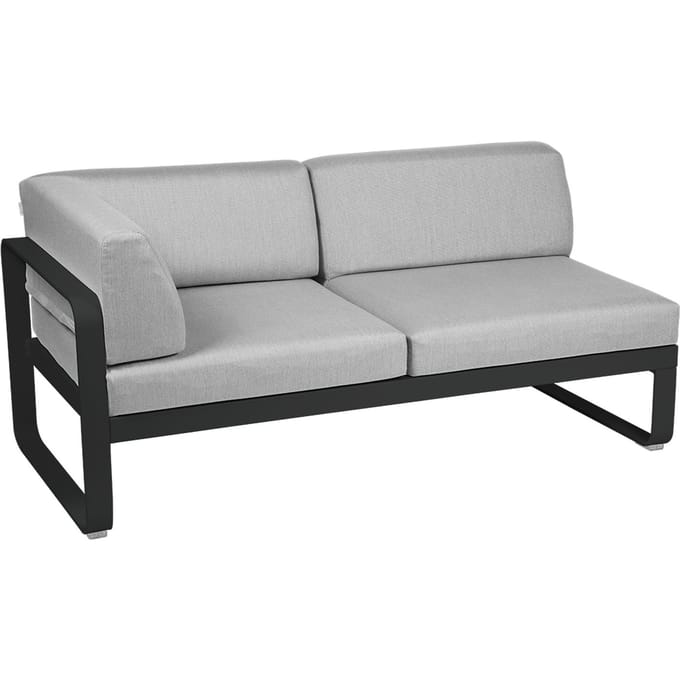 Fermob BELLEVIE hoekmodule links - 42 drop mat - 79 Flanelgrijs