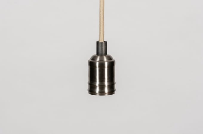 Lumidora Hanglamp 73982 - LINCOLN - E27 - Zilver -oud zilver - Beige - Metaal