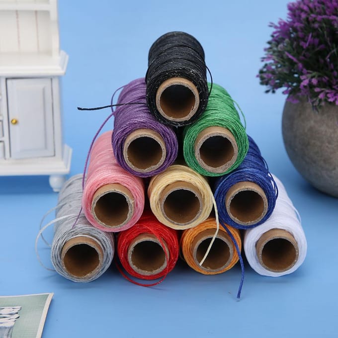 10 Kleuren 150D Waxdraad 50 Meter Gewaxt Koord Diy Handgestikte Accessoires black