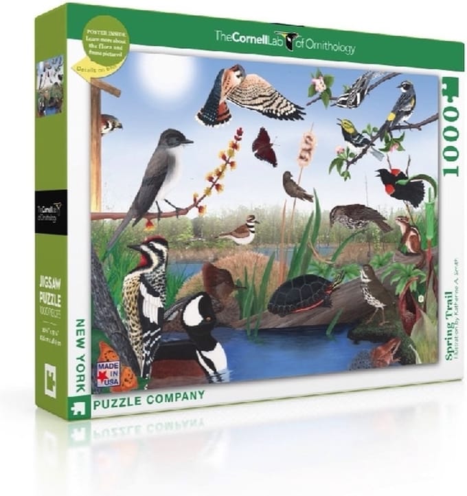 New York Puzzle Company - Cornell Lab Spring Trail - 1000 stukjes puzzel