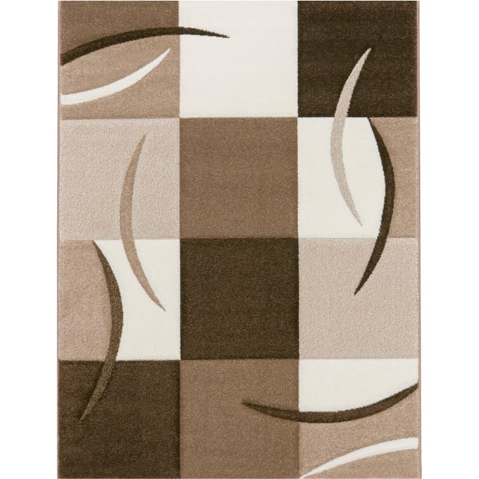 Modern tapijt Diamora bruin 80x300 cm