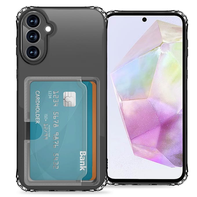 imoshion Softcase Backcover met pasjeshouder voor de Samsung Galaxy A35 - Transparant