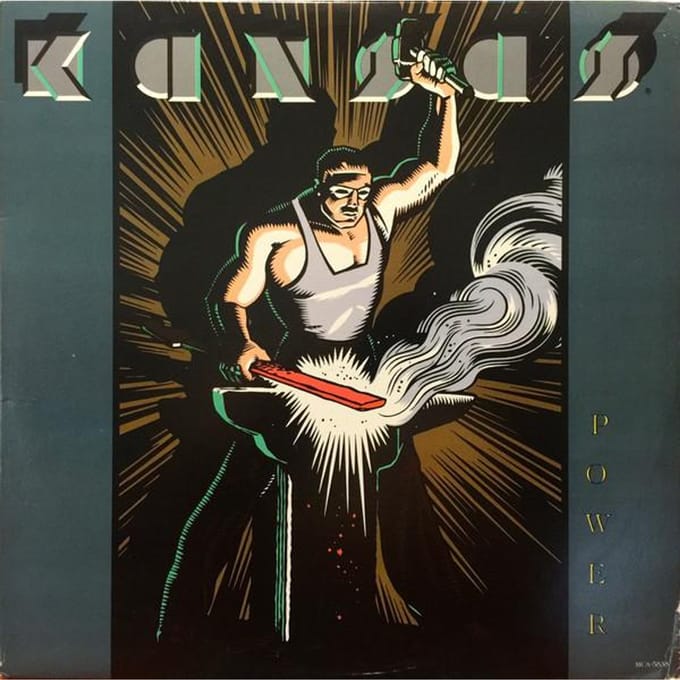 Disque vinyle KANSAS Power MCA5838 MCA 1986 US Rock Occasion black