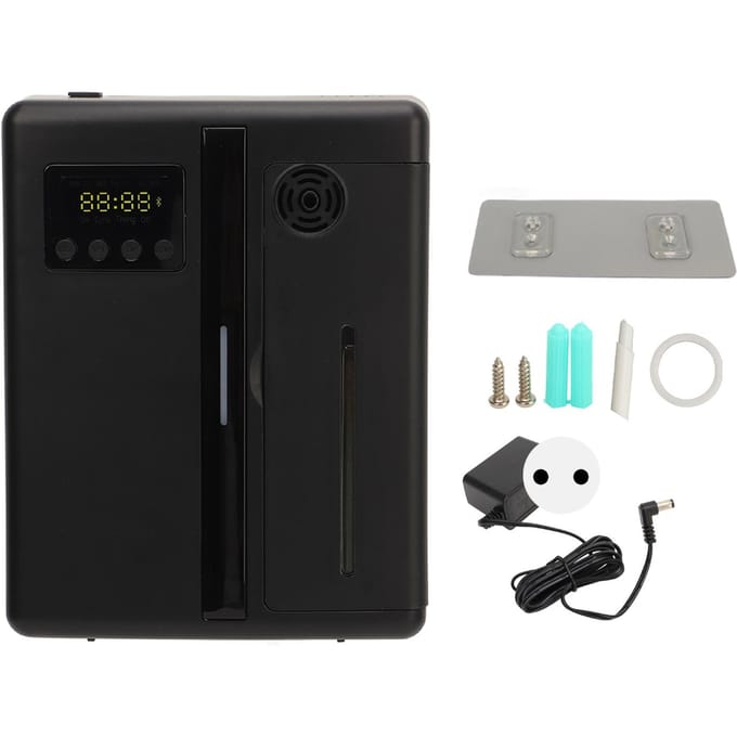 Diffuseur d'Huiles Essentielles Aroma Contrôle Bluetooth Diffuseur d'Arôme Intelligent pour Maison Hôtel Noir black