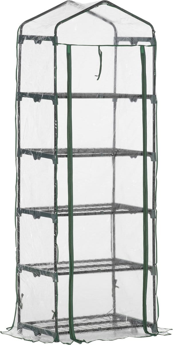 Outsunny-kas-PVC-69x49x193cm-Transparant