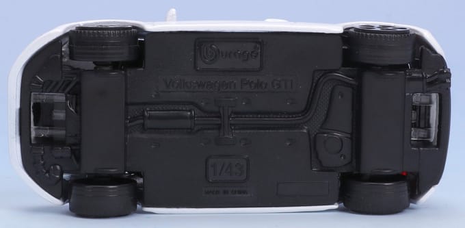 Bburago Volkswagen Polo - Modelauto - Schaal 1:43 - Wit