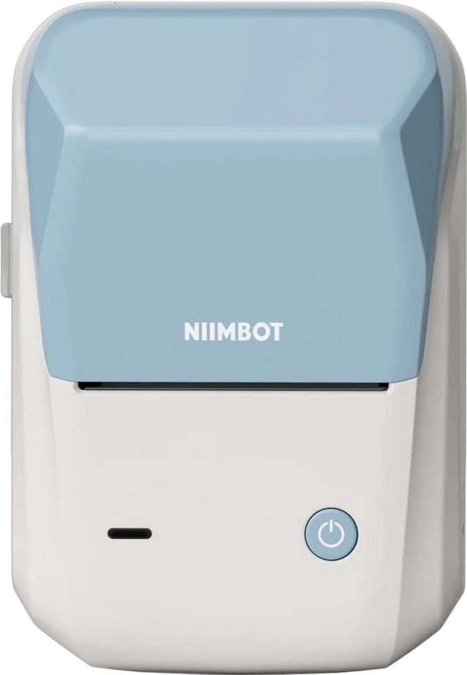 Niimbot B1 Pro - Labelprinter - Bluetooth - Printbreedte 20-50mm - Direct Thermisch - 300dpi - 1500mAh - Lichtblauw