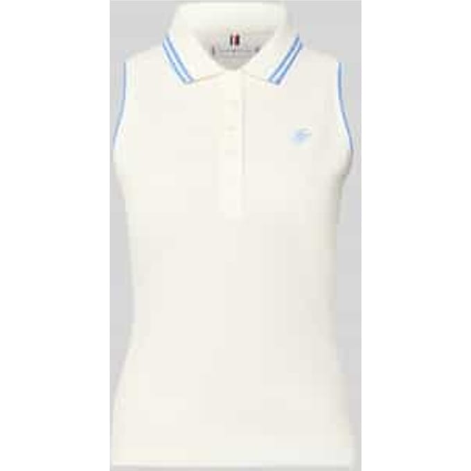 slim fit poloshirt van katoenmix