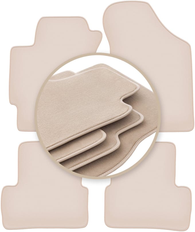 PREMIUM beige matten voor: Hyundai Coupé II GK coupé 2001-2008