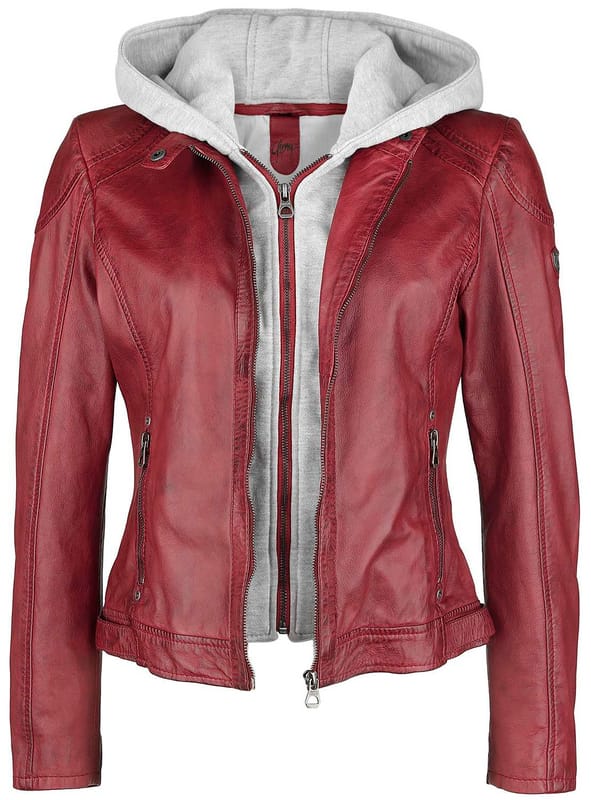 Mauritius Lederen jas - Angy S18 LAMAS - M - voor Vrouwen - rood