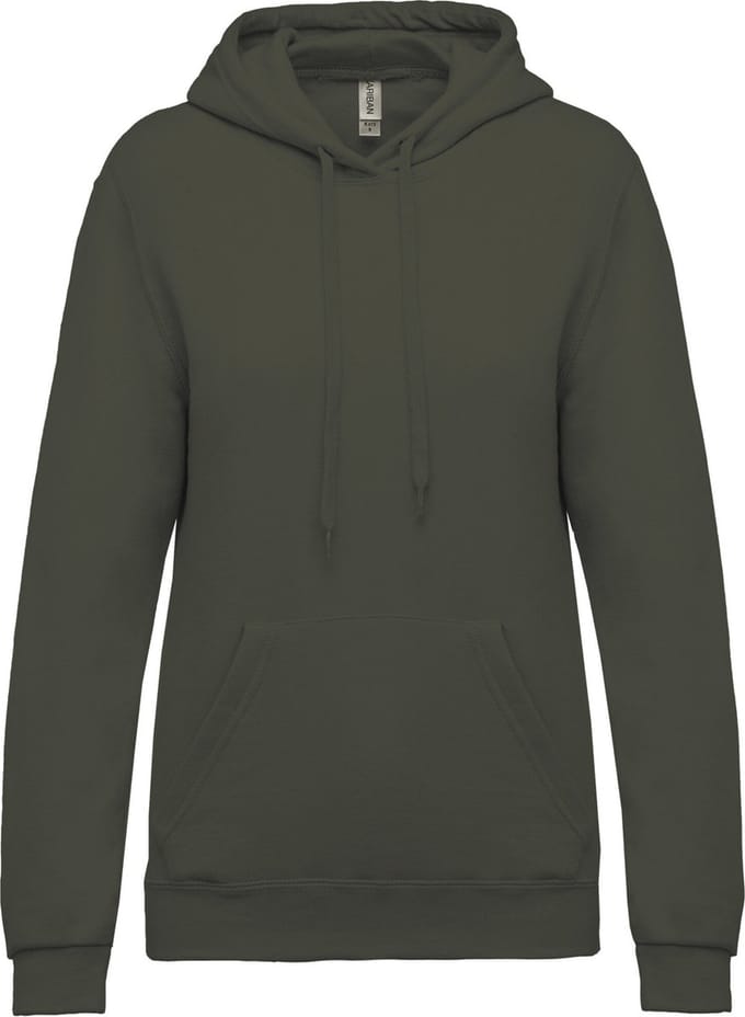 Kariban Eco damessweater met capuchon K473 - Dark Khaki - L