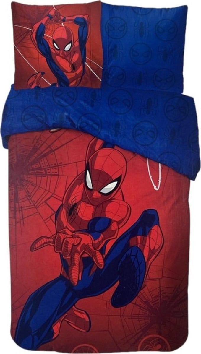 Marvel - Spiderman - Dekbedovertrek - 140 x 200 cm. - Eenpersoons - 100% Katoen