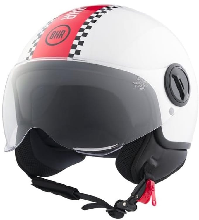 BHR 835 - Vespa helm - finish line - maat M - scooterhelm - brommerhelm