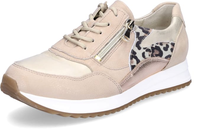 Waldläufer dames sneaker Vicky beige leo