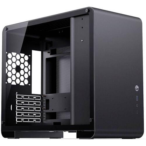 Jonsbo U4 Mini Micro-ATX-Gehäuse, Tempered Glass - schwarz Micro-tower Behuizing, Gaming-behuizing, PC-behuizing