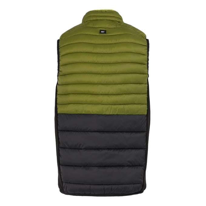 Regatta Heren Leedre Hybride Gilet (Nefriet groen/zwart)