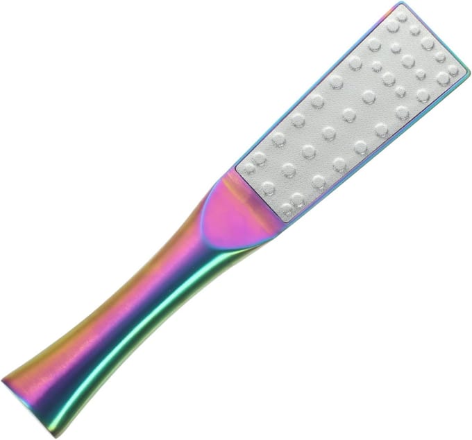 Voetvijl Set - Eeltverwijderaar Rasp - Voetverzorging Thuis - Dubbelzijdig Ontwerp - 25.5 cm - Zilver