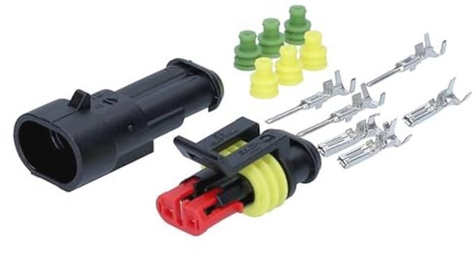 Waterdichte 2-polige Automobielstekker met Snelkoppeling - IP67